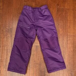 Swiss Tech Kids Grape Purple Snow Pants, Size 6/6X